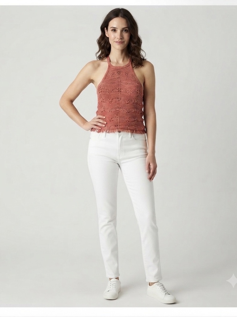 Arizona Juniors Womens Halter Neck Sleeveless Blouse New with Tags